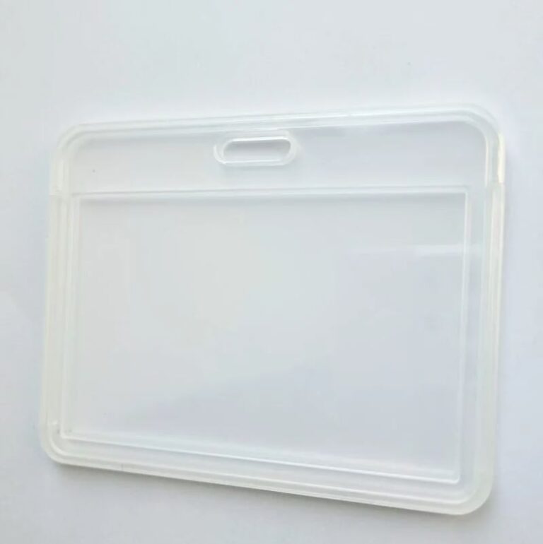 Dėklas vardinei kortelei PI 4180H, 54 x 85 mm, dvipusis, horizontalus, skaidrus