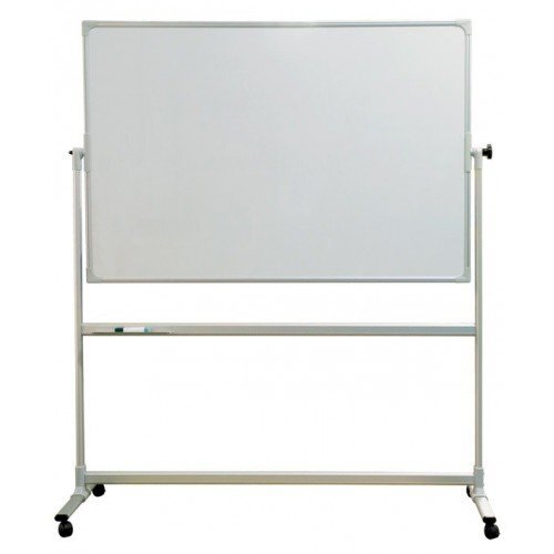 Magnetinė lenta 2×3, 180x120cm, su ratukais, dvipusė