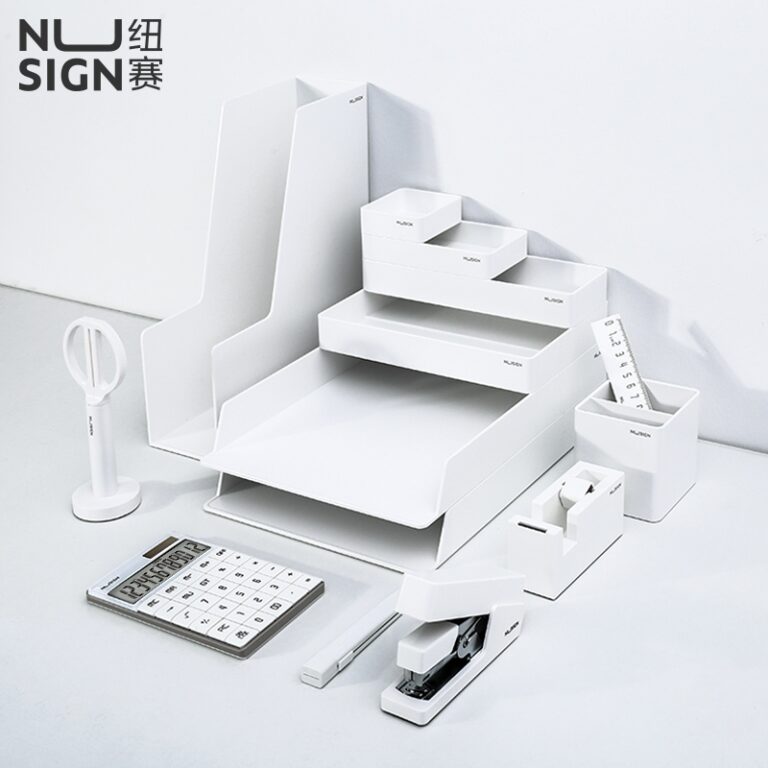 Darbo stalo rinkinys DELI Nusign, baltos spalvos