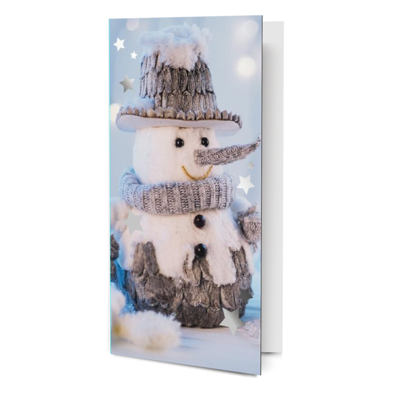 Sveikinimo atvirukas Charlot, sniego senis