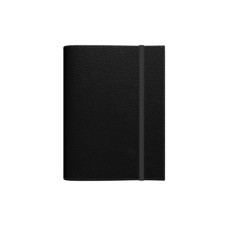 Darbo kalendorius Timer Spirex Day Flex, A5, su gumele, juodos spalvos