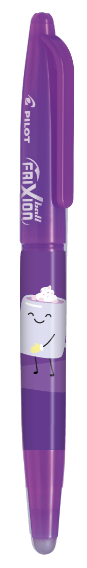 Gelinis rašiklis Pilot Frixion Ball Fancy Violet 0.7 mm ištrinamas, mėlynas rašalas