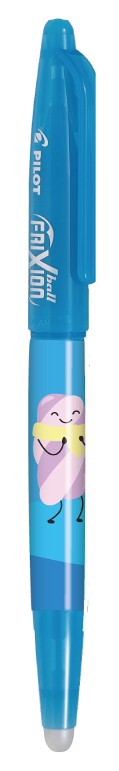 Gelinis rašiklis Pilot Frixion Ball Fancy šviesiai mėlynas, 0,7 mm, ištrinamas, mėlynas rašalas