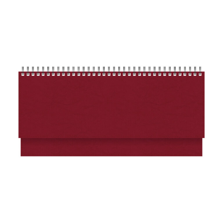 Stalinis kalendorius Timer Memo, 290x105mm, PU viršelis, vyšninės spalvos