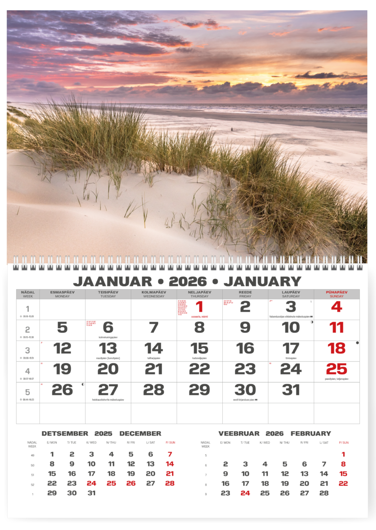 Sieninis kalendorius College UNO, lietuvių kalba, 2026m, nr.9