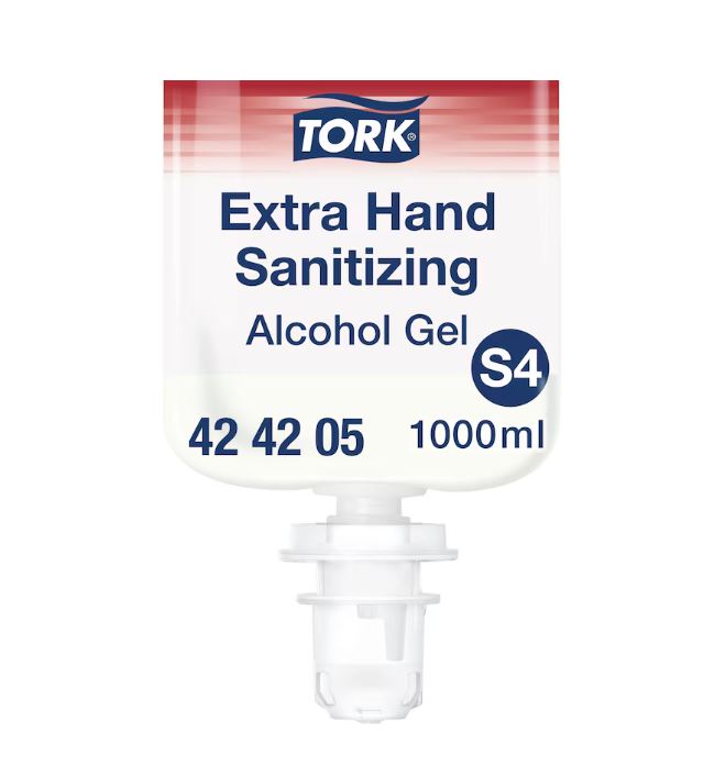Alkoholinis gelinis rankų dezinfekantas Tork Extra (424205) S4, 1l