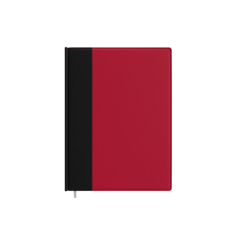 Darbo kalendorius Timer Business Day Lux A5, juodai vyšninės spalvos