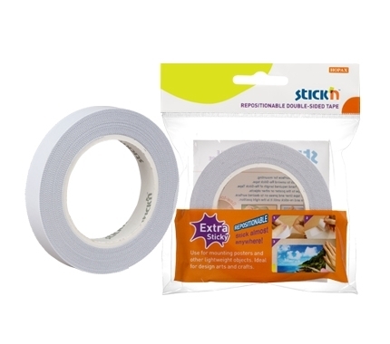Dvipusė lipni juosta StickN, 12mm x 12m, blisteryje