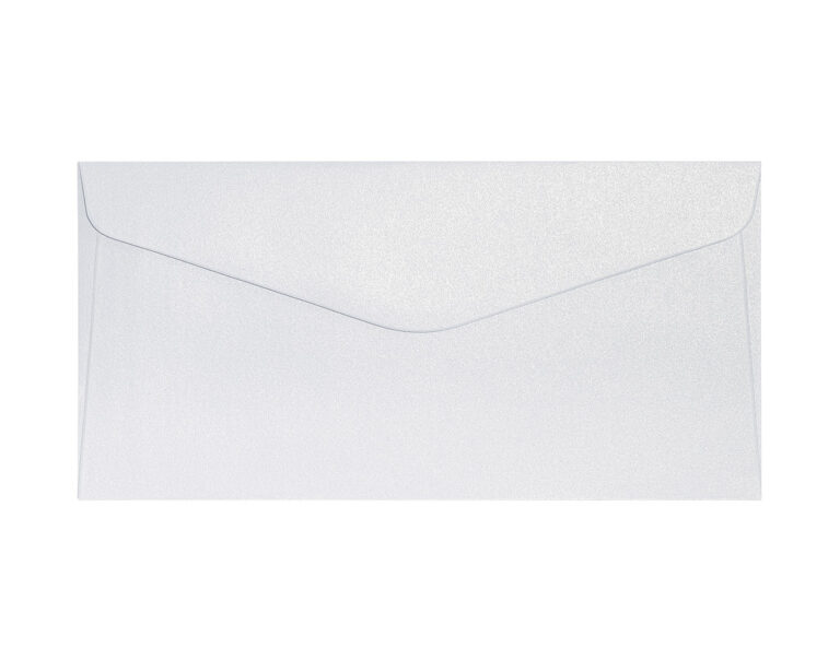 Vokai Galeri Papieru, DL Pearl diamond white, 150g/m2, 10 vnt./pak.