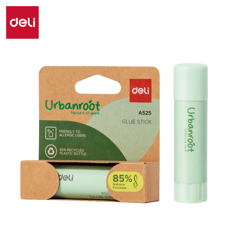 Pieštukiniai klijai DELI Urbanroot, 8 g, žalios spalvos Pieštukiniai klijai DELI Urbanroot, 8 g, žalios spalvos