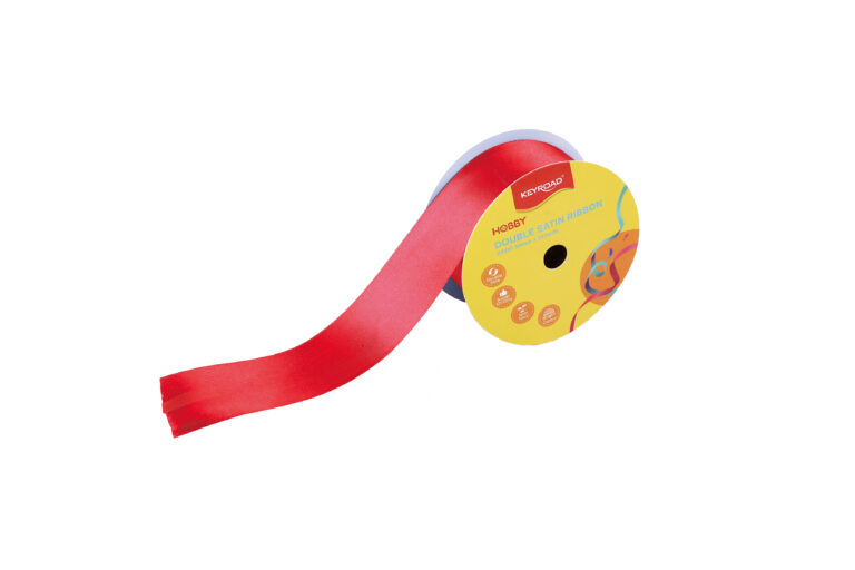 Satino juostelė Keyroad, 38mm x 25 m, raudonos spalvos 115