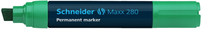 Permanentinis žymeklis Schneider 280, 4-12mm, kirstu galiuku, žalios spalvos