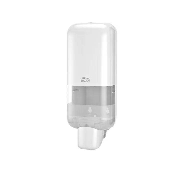 Laikiklis muilui ir dezinfekantamsTork S4 (564500), 1l, baltos spalvos, plastikinis