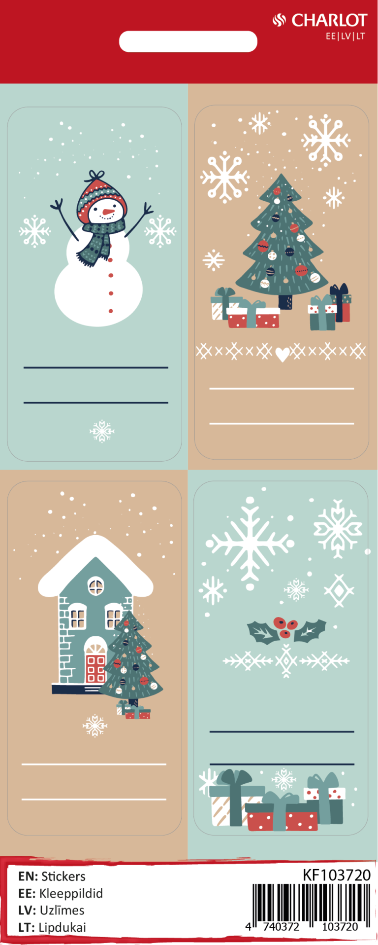 Kleebisetiketid Charlot Pakile (Jõul6)