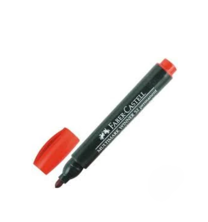 Faber-Castell Multimark Winner 23 permanent marker, round tip, red