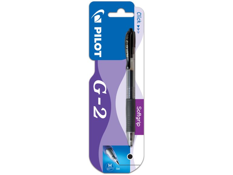 Gelinis rašiklis Pilot G2 0,7 mm juodos spalvos, blisteryje
