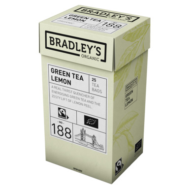 Ekologiška žalioji arbata Bradley´s su citrinomis, 25pak, nr. 188