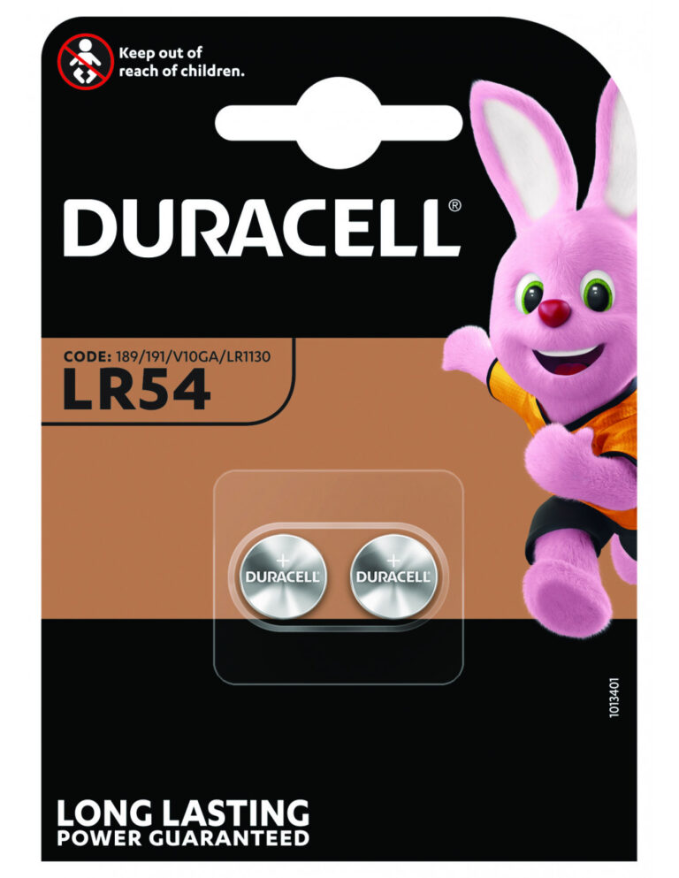 Elementai Duracell  LR54 (LR1130), 1.5V, 2vnt, blisteryje