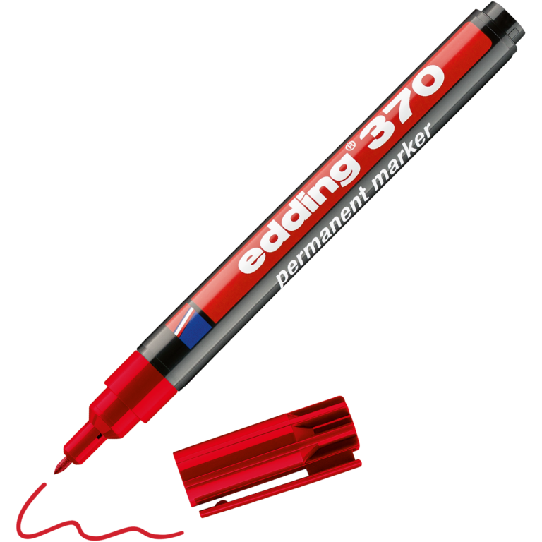 Žymeklis baltai lentai Edding 361, apvaliu galiuku, 1mm, raudonos spalvos