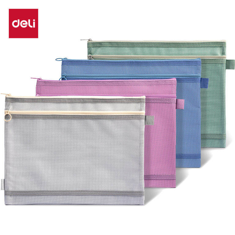 Reisikott DELI A4 mm tekstiilist, lukoga assortii