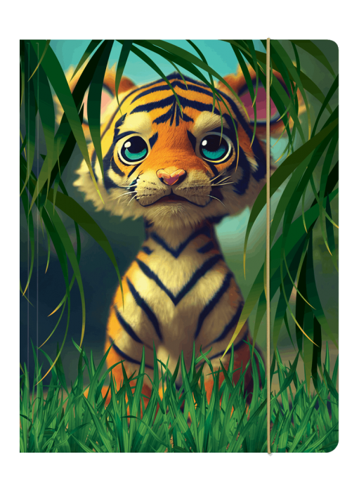 *Aplankas A4 kartoninis su guma LUX TIGER 6118 OPTIMUM