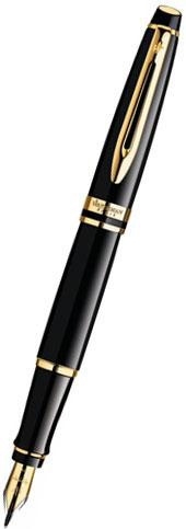 Plunksnakotis Waterman Expert-3, Black Laquer, GT