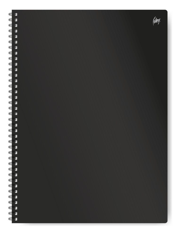 Sąsiuvinis College Soft, A4+/60 lapų, 5×5 langeliai, perforuotas, su spirale