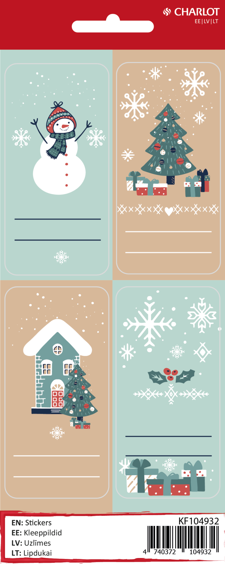 Kleebisetiketid Charlot Pakile (Jõul6)