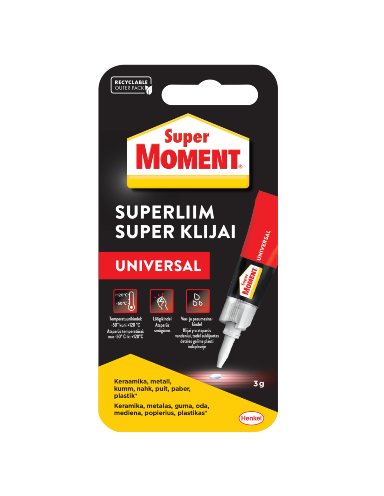 Universalūs klijai Moment Super, 3g