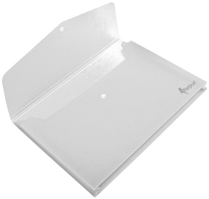 Vokas su praplatėjimu Forpus,  A4,su spaustuku, skaidrus