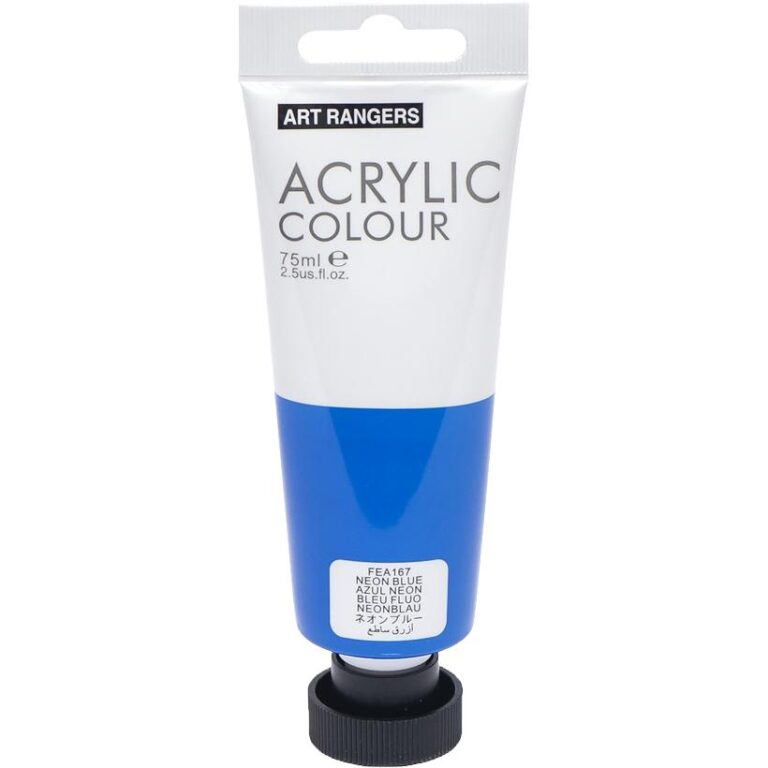 Akriliniai dažai Art Rangers 75ml tūbelė neoninė mėlyna