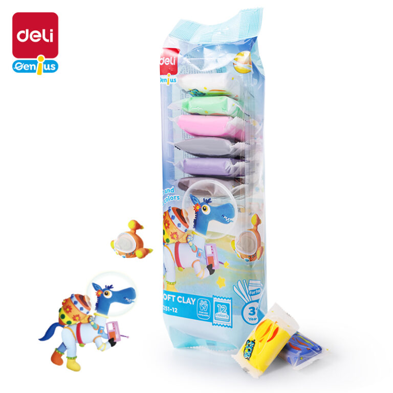 Modeliavimo masė DELI, 12 spalvų.