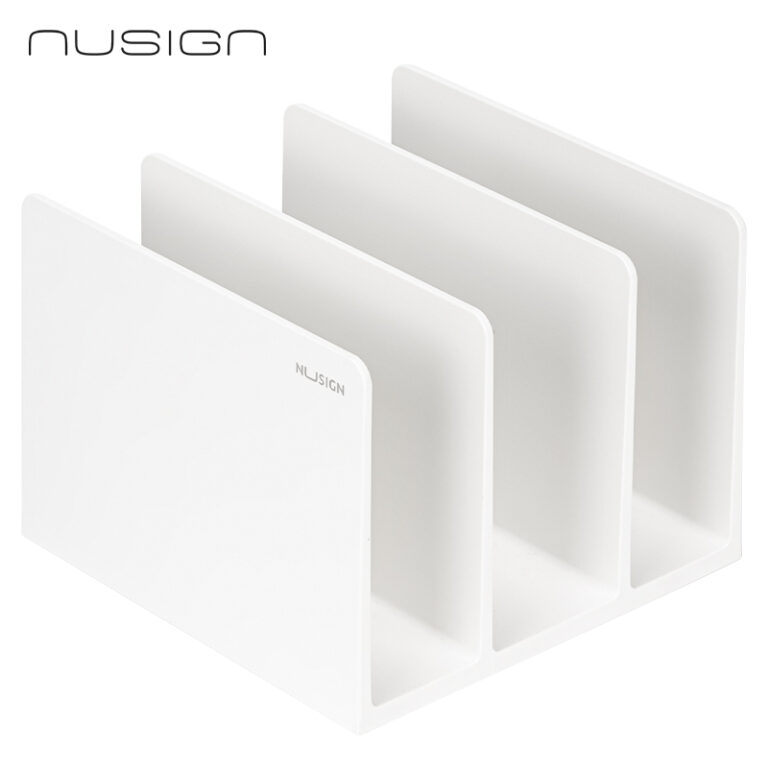 Stalinis organizatorius Nusign ENS006, baltos spalvos, 3 skyrių