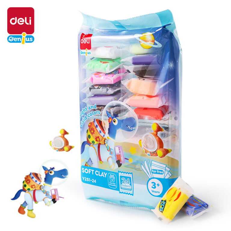 Modeliavimo masė DELI, 24 spalvų