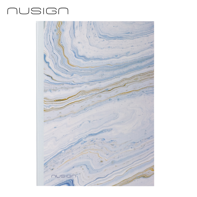 Užrašų knygelė „Nusign“ A5/80L, linijomis, PU viršeliais, marmuro baltumo spalvos Užrašų knygelė „Nusign“ A5/80L, linijomis, PU viršeliais, marmuro baltumo spalvos