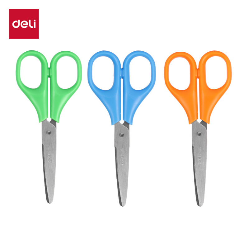 Žirklės DELI 130 mm, įvairių spalvų