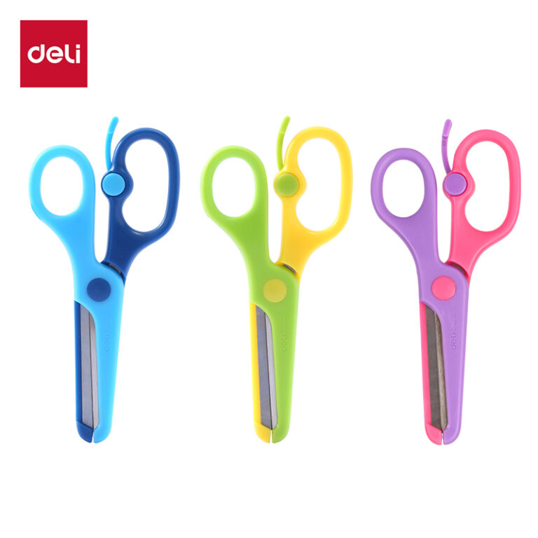 Žirklės DELI 136 mm, įvairių spalvų