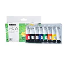 Akriliniai dažai Art Rangers 8 spalvų, 22 ml, pagrindinės spalvos