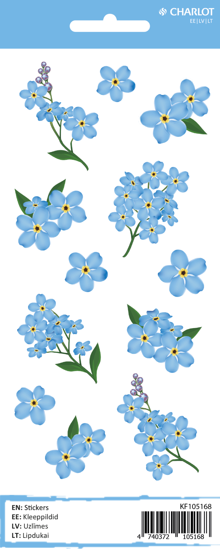 Lipdukai Charlot Neužmirštuolės