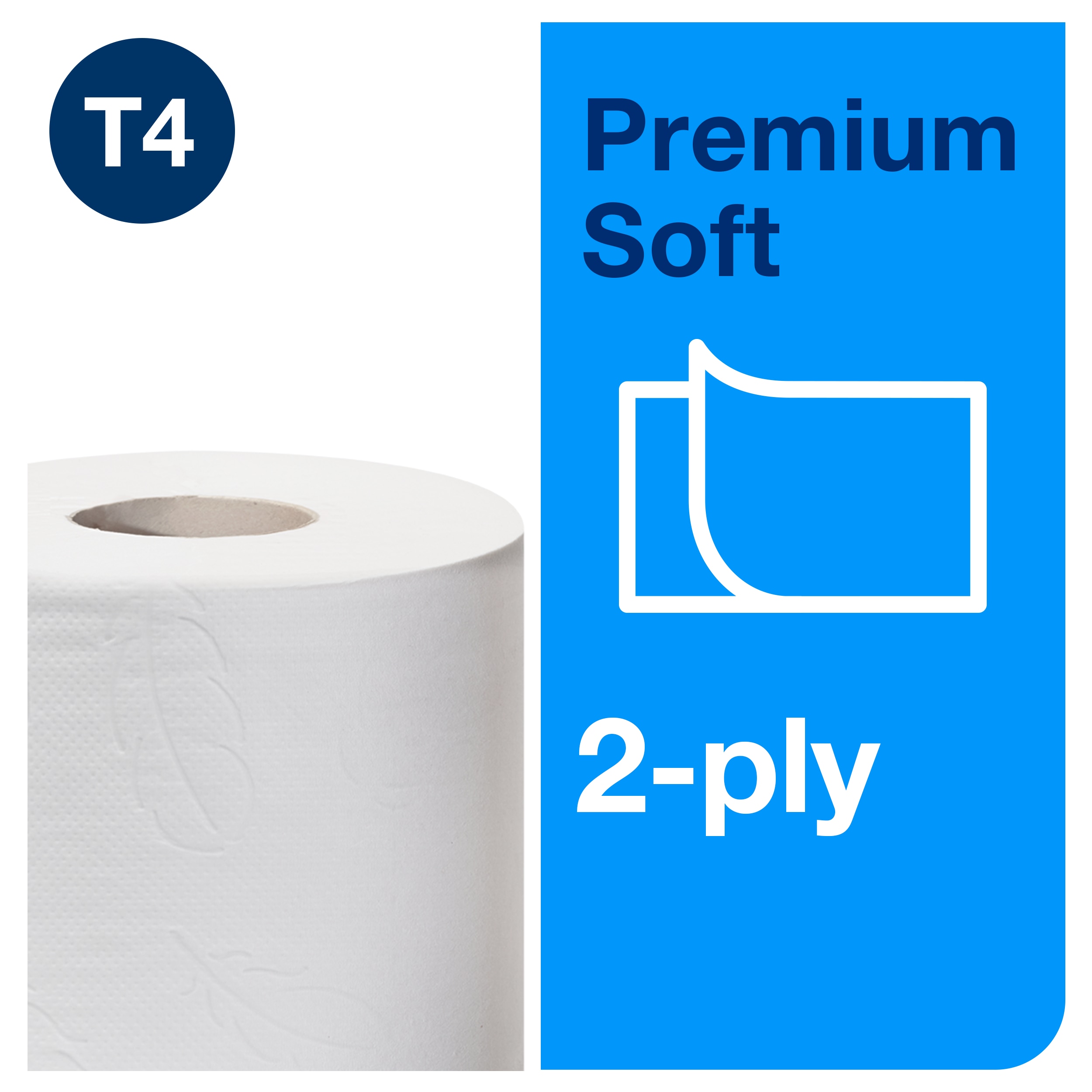 Tualetinis popierius rulonėliais Tork Premium Soft T4, (110219), baltos spalvos, 2 sluoksniai, 50.4 Tualetinis popierius rulonėliais Tork Premium Soft T4, (110219), baltos spalvos, 2 sluoksniai, 50.4 m, 360 lapeliai