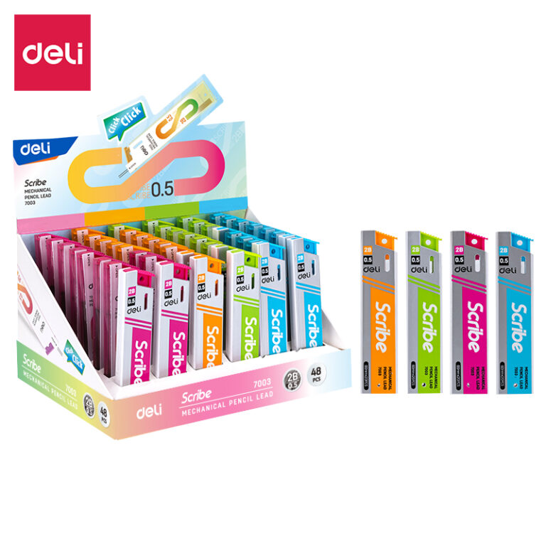 Grafitai automatiniam pieštukui DELI 0,5 mm 2B