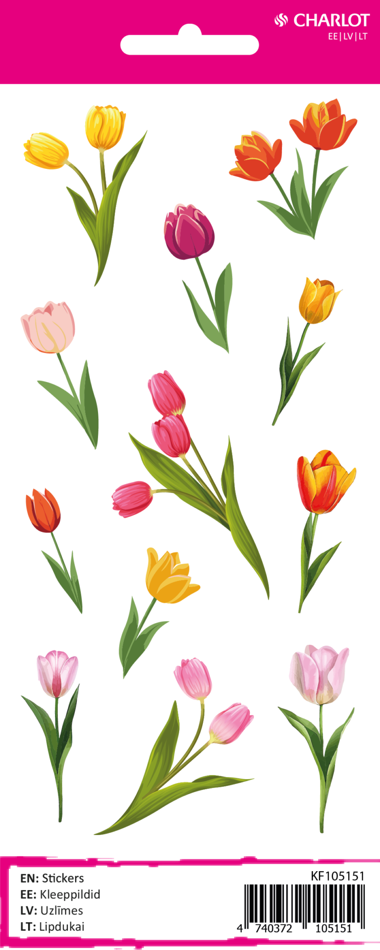 Lipdukai Charlot Tulpės