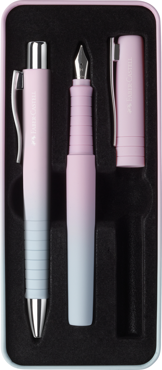 Rinkinys Faber-Castell Poly Ball Blushing Sky tušinukas + plunksnakotis