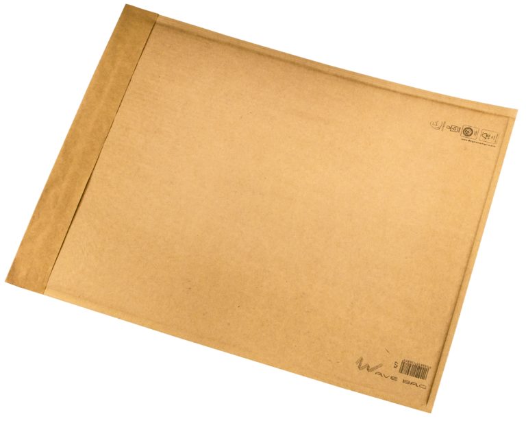 Vokas siuntiniams Nr.20, K 350 x 470 mm, gofruoto popieriaus, rudos spalvos