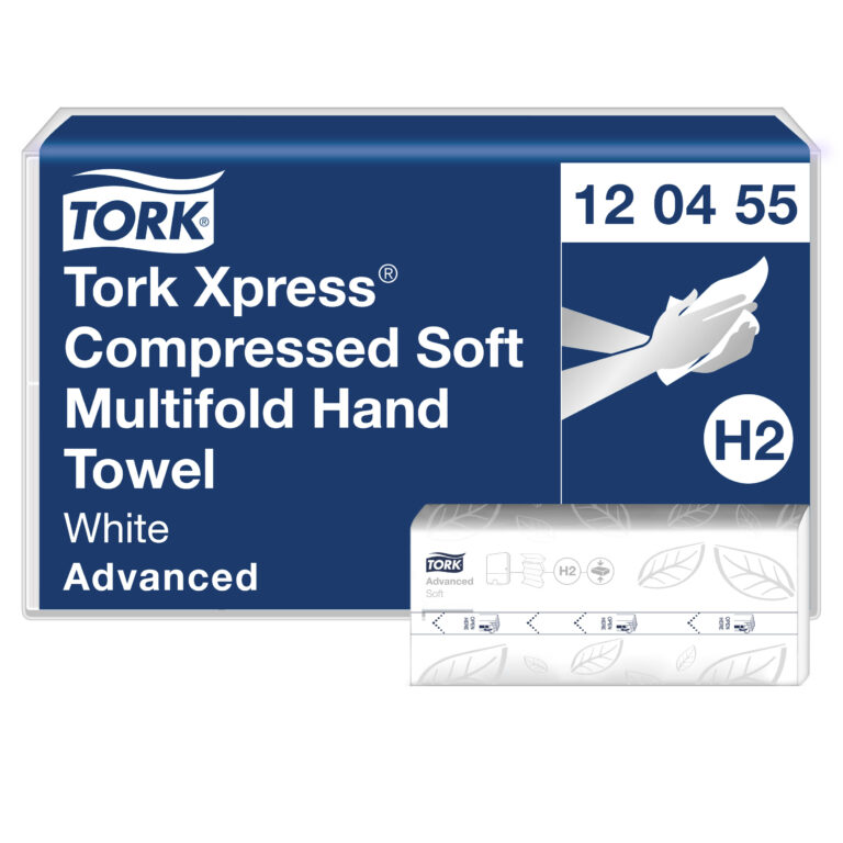Servetėlės Tork Multifold Advanced Soft H2 (120455), 2 sluoksniai, baltos spalvos, 240 lapelių
