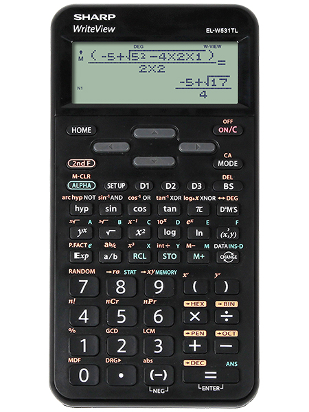 Mokslinis skaičiuotuvas Sharp EL-W531TLBBK, juodas