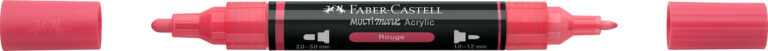 Akrilinis žymeklis Faber-Castell Multimark SP, rausvai raudona spalva 124
