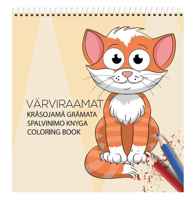Spalvinimo knygelė College vaikams 21x22cm, 32 lapai