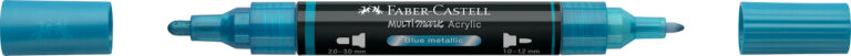 Akrilinis žymeklis Faber-Castell Multimark SP, metalinė mėlyna spalva 292