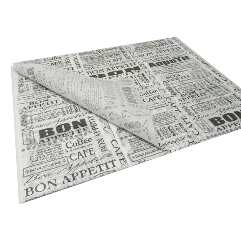 Pergamentas 300x400mm Bon appetit, baltas